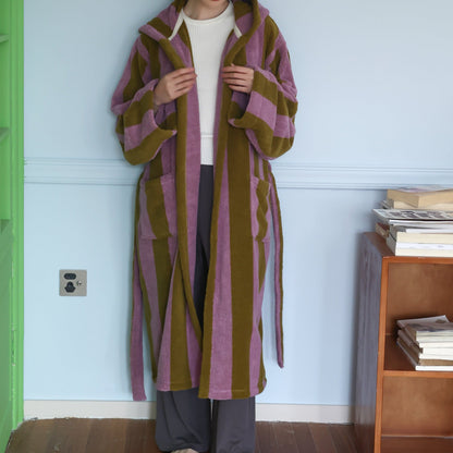 Rosewood Stripe Bathrobe