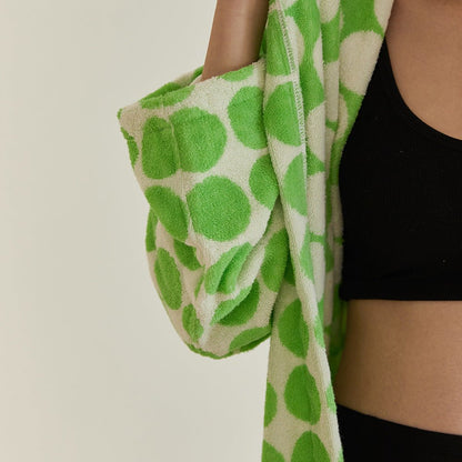 Polka Dots Plus Bathrobe Unisex Collection