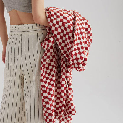 Classic Checkerboard Bathrobe Unisex Collection