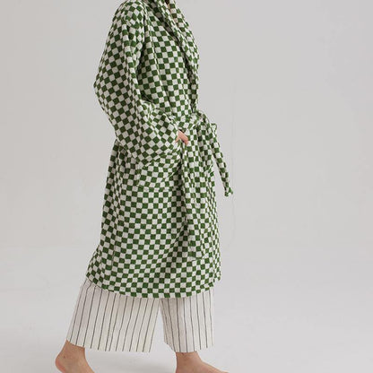 Classic Checkerboard Bathrobe Unisex Collection