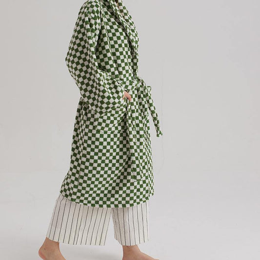 Classic Checkerboard Bathrobe Unisex Collection