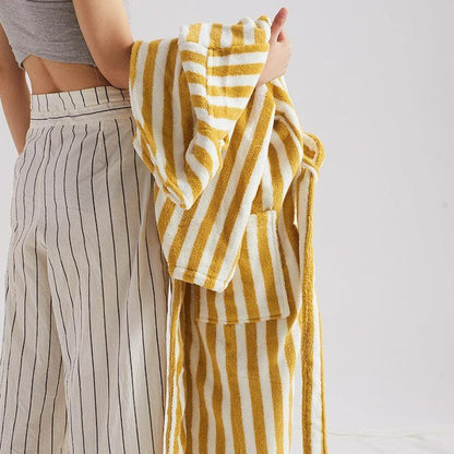 Beach Villa Striped Bathrobe Unisex Collection