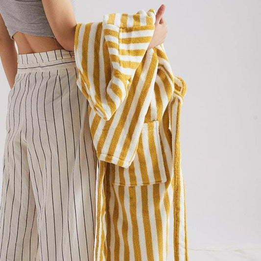 Beach Villa Striped Bathrobe Unisex Collection