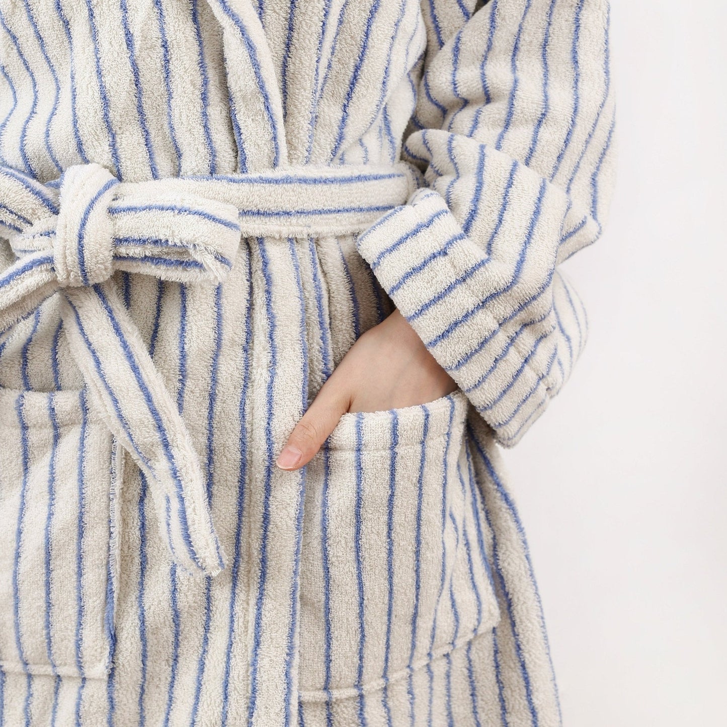 Coastal Striped Bathrobe