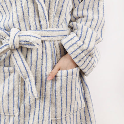 Coastal Striped Bathrobe