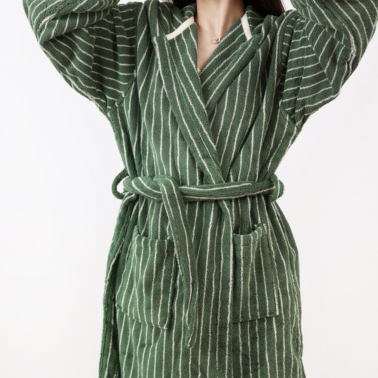 Coastal Striped Bathrobe